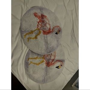 flamingo bath rugs